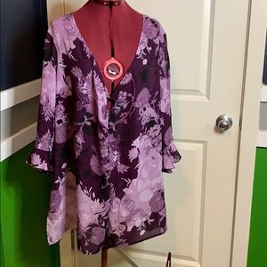 Purple floral top